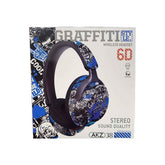 GENERIC Graffiti Style AKZ - 38 Stereo Sound Quality Wireless Headset