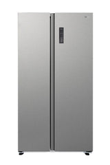 CHiQ Side by Side Refrigerator A+, 525Lit, No Forest, Fast Cooling System, Glass Shelf, Inox - CSS680NPSIK5
