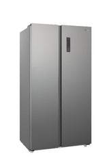 CHiQ Side by Side Refrigerator A+, 525Lit, No Forest, Fast Cooling System, Glass Shelf, Inox - CSS680NPSIK5