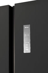CHiQ Side by Side Refrigerator A+, 525Lit, No Forest, Fast Cooling System, Glass Shelf, Dark Inox - CSS680NPDIK5