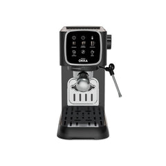 Arzum Okka Espresso Machine Solo Semi-Automatic,1376Watts, Chromhe & Black - OK0034