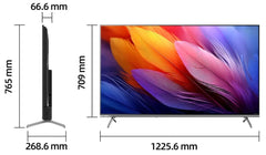 CHIQ TV 55Inch QLED UHD, Smart Google TV, 4HDMI & 2USB, 120Hz, Dolby Vision, HDR10+ - U55QM10S