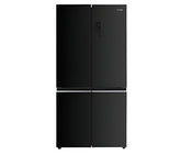 Teka Side by Side Refrigerator Four Door French, 522Lit, Compressor Inverter, Black Steel - RMF 77960 DSS