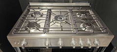 Indesit Free Standing Gas Cooker, 90Cm, Stainless Steel - RIN9 GGF 23125 XNA
