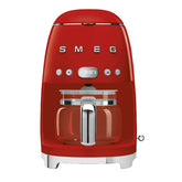Smeg Filter American Coffee Machine, Dispensing up to 10, 1.4Lit, Red - DCF02RDEU