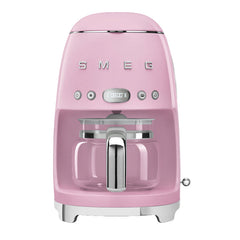 Smeg Filter American Coffee Machine, Dispensing up to 10, 1.4Lit, Pink - DCF02PKEU
