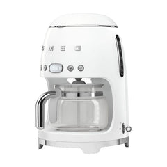 Smeg Filter American Coffee Machine, Dispensing up to 10, 1.4Lit, White - DCF02WHEU