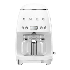 Smeg Filter American Coffee Machine, Dispensing up to 10, 1.4Lit, White - DCF02WHEU