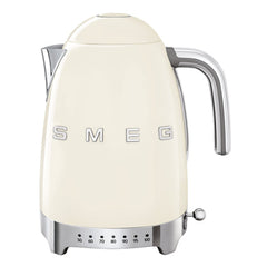 Smeg Variable Temperature Kettle Breakfast, 1.7Lit, Cream - KLF04CREU