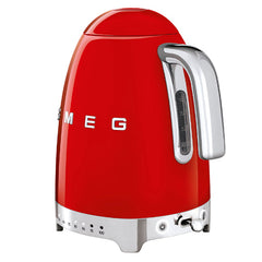 Smeg Variable Temperature Kettle Breakfast, 1.7Lit, Red - KLF04RDEU