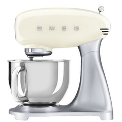 Smeg Stand Mixer Style Aesthetic, 4.5Lit, 800Watts, Cream - SMF02CREU