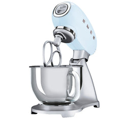 Smeg Stand Mixer Style Aesthetic, 4.5Lit, 800Watts, Pastel Blue - SMF02PBEU