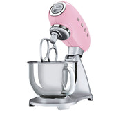 Smeg Stand Mixer Style Aesthetic, 4.5Lit, 800Watts, Pink - SMF02PKEU