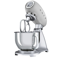 Smeg Stand Mixer Style Aesthetic, 4.5Lit, 800Watts, Silver - SMF02SVEU