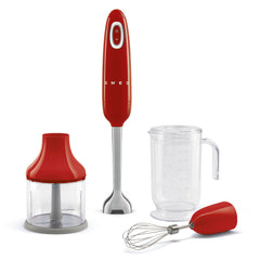 Smeg Powerful & Versatile Hand Blender, 700Watts, Red - HBF03RDEU