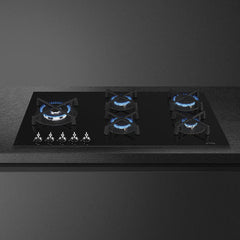 Smeg Gas Hob Classica Aesthetic, 90Cm, Black - PV395LN