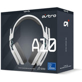 Logitech G Astro A10 Gen 2 Cross-Platform Wired Gaming Headset for PlayStation 5/4, Xbox S|X, Nintendo Switch, PC: 3.5mm Headphone Jack, 32mm Drivers, Flip-to-Mute Mic, Over-Ear - White/PS Edition
