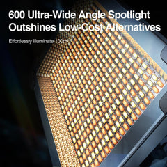 RTAKO AR-GTB600T Multi-Funion Charging Panel Light Designed for Photography and Videography without Stand