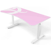 Arozzi Arena Ultrawide Curved Gaming Desk Water ResistantMat Custom Monitor Mount Cable Management - Pink