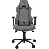 Arozzi Vernazza Soft Fabric Gaming Chair Multi-Dimensional Armrests Rocking & Lock-Tilt Function Adjustable Height & Backrest 3D Armrests - Ash