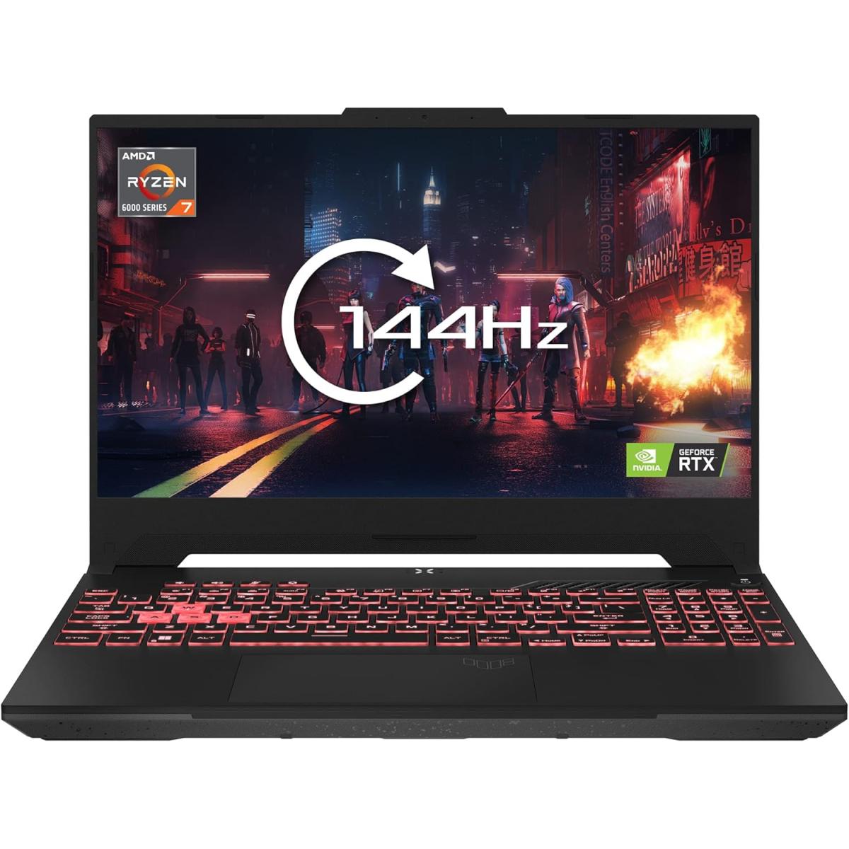 ِASUS TUF Gaming A15, AMD Ryzen™ 7 170, NVIDIA® GeForce RTX™ 3050 4GB DDR6, 16GB DDR5, 512GB SSD, 15.6" FHD 144Hz IPS