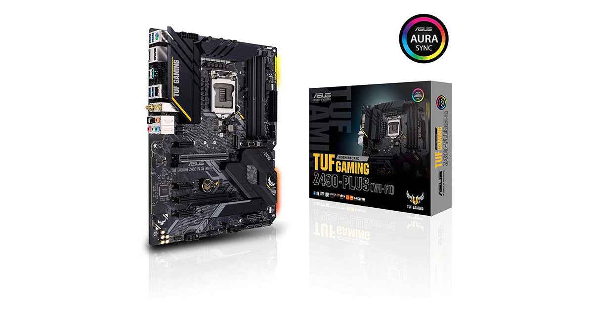 ASUS TUF Gaming Z490-Plus (WiFi 6) Dual M.2 Aura Sync
