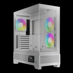 GAMDIAS ATLAS M1 ARGB Mid Tower Gaming Case - White