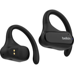 Belkin SoundForm ClearFit Open-Ear Wireless Earbuds, Lightweight Sport Earphones, Bluetooth Earbuds w/Long-Lasting Comfort, IPX5 Waterproof Earbuds for iPhone, Hiking, Biking, Running, & More - Black