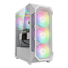 GAMDIAS AURA GC1 ELITE ARGB Mid Tower Gaming Case - White