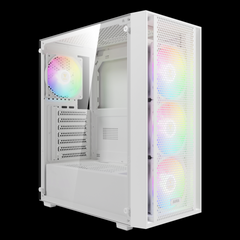 GAMDIAS AURA GC2 ELITE ARGB Mid Tower Gaming Case - White