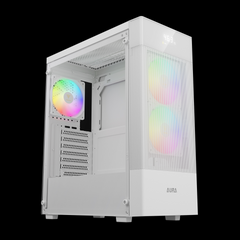 GAMDIAS AURA GC5 ELITE ARGB Mid Tower Gaming Case - White