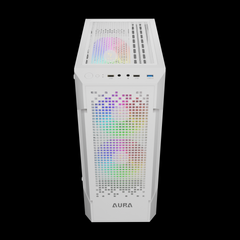 GAMDIAS AURA GC7 ARGB Mid Tower Gaming Case - White