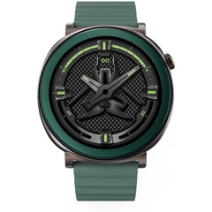 HiFuture AURORA Smartwatch with 1.43" AMOLED Display, Bluetooth Calling, Sleep & Health Fitness Tracking, Upto 10 Days Battery Life, IP68 Waterproof - Dark Green
