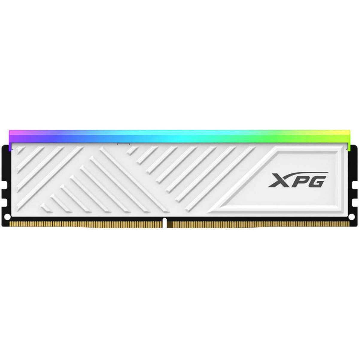 Adata Xpg Sperix D35g 8gb Rgb Ddr4 Desktop Memory, 3600 Mhz Clock Speed, Cl18 Latency, Supports Intel Xmp 2.0, 1.35v, Rohs Compliant, White Adata Xpg Sperix D35g 8gb Rgb Ddr4 Desktop Memory, 3600 Mhz Clock Speed, Cl18 Latency, Supports Intel Xmp 2.0, 1.35v, Rohs Compliant, White