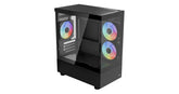 AeroCool Viewport-Mini ARGB – Stylish mATX Mini Tower Gaming Case with Panoramic Glass & 3x 120mm ARGB Fans