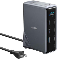 Anker Prime Docking Station, 14 1 Port With 160w Max Output, 10gbps Fast Data Transfer, Real Time Smart Interface, Audio And Ethernet Ports, Dual 4k Displays For Dell, Hp, Lenovo And More