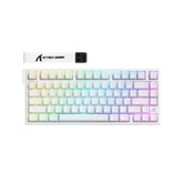 ATTACK SHARK R82HE Rapid Trigger Wired Mechanical Gaming Keyboard TKL NKRO with 8K Polling,0.005mm RT Accuracy,256K Scan Rate,5 Layer Sound Damped,Hall Effect Magnetic Switch for PC Mac(White Contour)