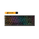 ATTACK SHARK X68MAX HE Wired Rapid Trigger Mechanical Creamy TKL RGB Gaming Keyboard with Full Aluminum CNC,8K Polling,0.005mm Accuracy,Hall Effect Magnetic Switch,NKRO,Driver for PC(Black Contour)