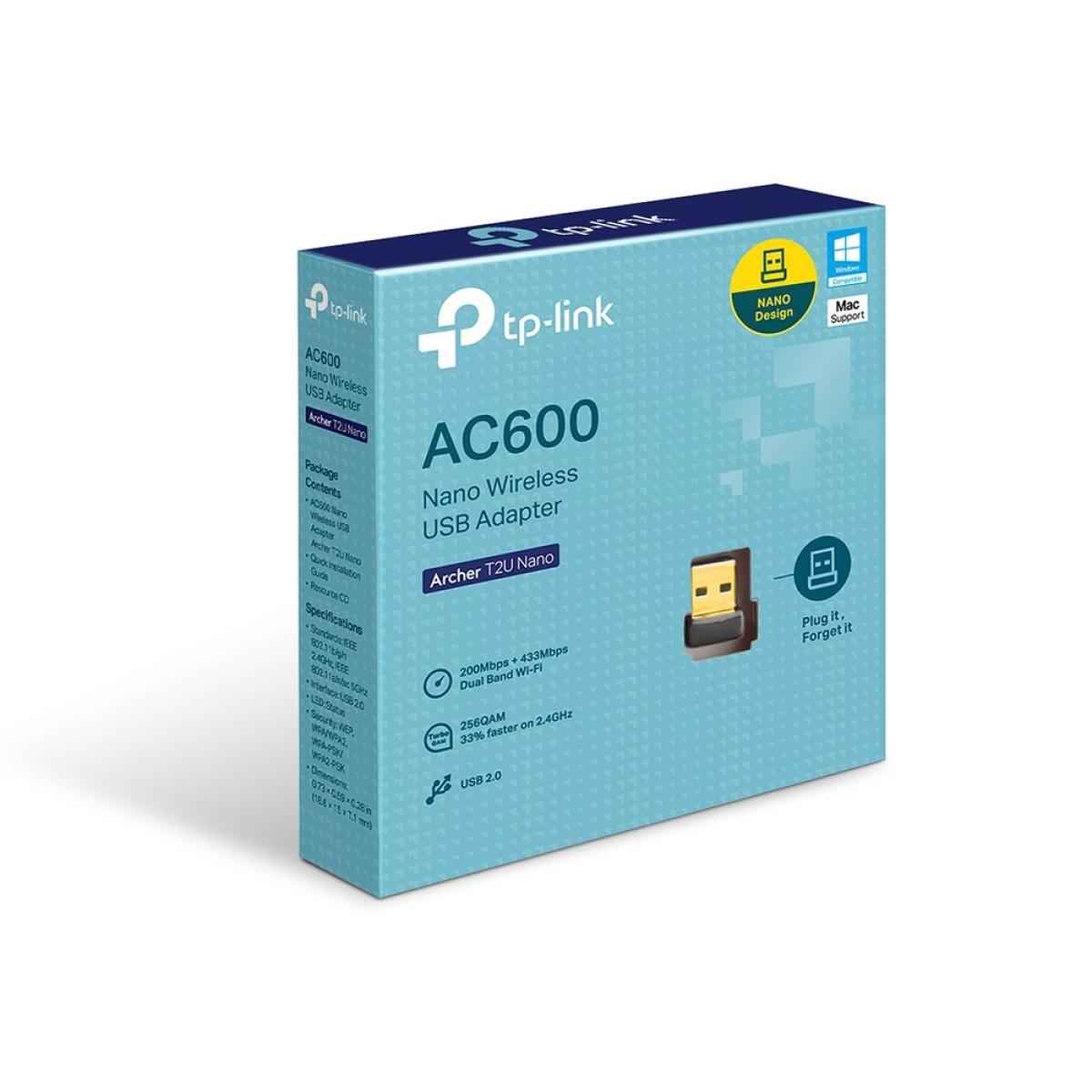 TP-Link ARCHER T2U AC600 High Gain USB Nano Adapter