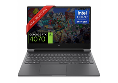 HP Victus Gaming Laptop 16-r1021ne Intel® Core™ i7-14700HX Up to 5.5 GHz, NVIDIA® GeForce RTX™ 4070 8GB GDDR6 16.1" 2K (2560 x 1440) 240 Hz Display - Mica silver