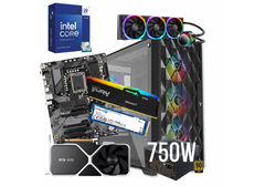 CompuMe 30.5+ Gaming Desktop | Intel CORE I9 14900KF 24 Core, 360mm AIO Water Cooling, GeForce RTX 5070 12GB GDDR7, 32GB Fury Beast DDR5, NV3 1TB M.2 SSD PCIe 4.0, Wi-Fi