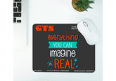 CompuMe Mouse Pad Mat with Non-Slip Size 21cm x 26cm Rubber Base for Computer Laptop