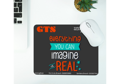 CompuMe Mouse Pad Mat with Non-Slip Size 21cm x 26cm Rubber Base for Computer Laptop