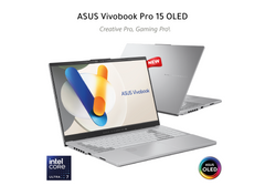 ASUS Vivobook Pro 15 OLED (2024), AI Ready, 15.6” 3K 120Hz OLED Laptop, Intel Core Ultra 7 155H, NVIDIA GeForce RTX™ 4060, 1TB SSD, Cool Silver