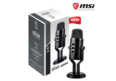 MSI IMMERSE GV60 Streaming Professional MIC USB Type-C Interface & 3.5mm Aux, with Intuitive Control in 4 Modes Stereo, Omnidirectional, Cardioid and Bidirectional