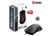 MSI CLUTCH GM31 LIGHTWEIGHT Gaming Mouse - 12000 DPI Optical Sensor, Right-Handed, 60M+ Click OMRON Switches, 6-Buttons, FriXionFree Cable, 1ms Latency, RGB Mystic Light, 58g