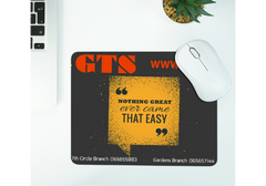 CompuMe Mouse Pad Mat with Non-Slip Size 21cm x 26cm Rubber Base for Computer Laptop