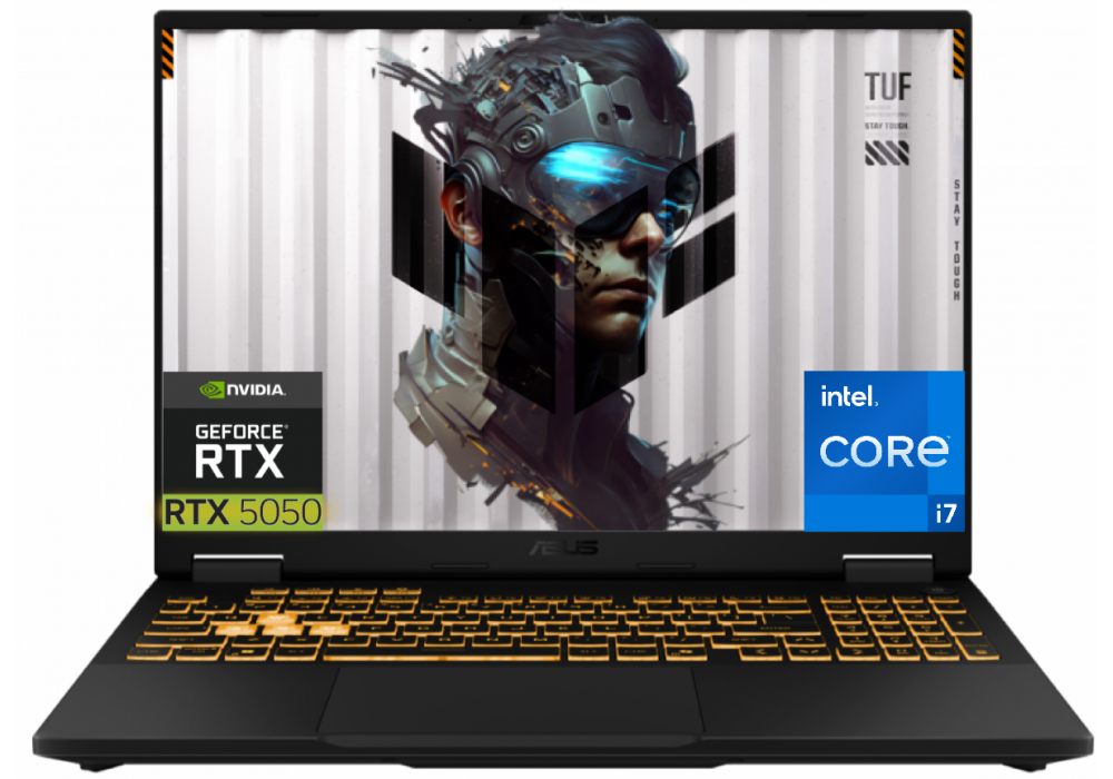 NEW 2025 Laptop ASUS TUF Gaming F16 14th Gen Intel® Core™ i7-14650HX Processor Up to 5.2 GHz NVIDIA® GeForce RTX™ 5050 Laptop GPU 8GB GDDR7 16-inch FHD+ 165Hz IPS-level - Jaeger Gray