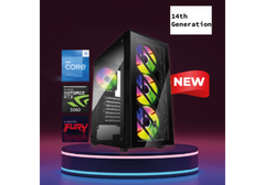 CompuMe 2R Gaming Desktop | Intel Core™ i5-14400F Processor AMD Radeon RX 9060 XT 8GB GDDR6 16GB DDR5 5600MHz 1TB SSD NV3 6000MB/s - 14th Generation