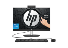 HP All-in-One AIO 27-cr0015ne PC Intel® Core™ i5-1335U up to 4.6 GHz 8 GB DDR4 27" FHD Touchscreen IPS Display - Jet black